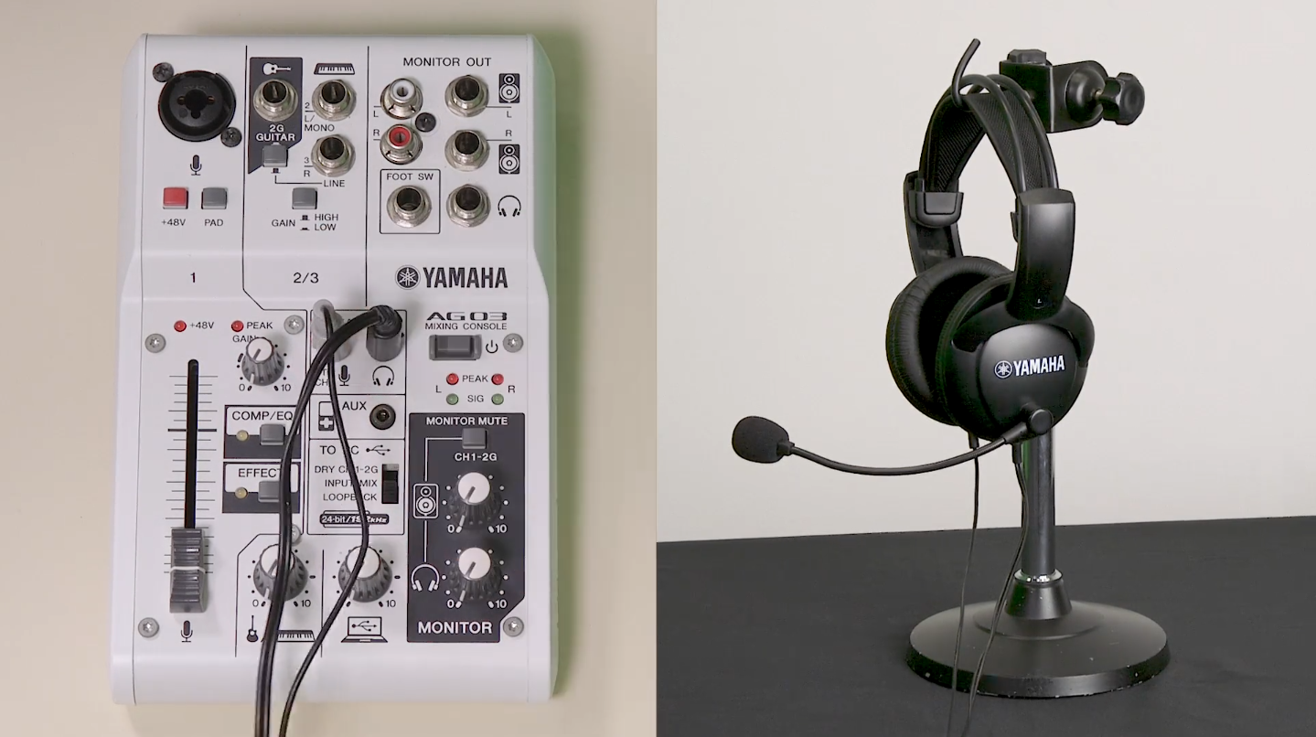视频教程：如何使用Yamaha AG03 调音台进行游戏直播- Midifan：我们