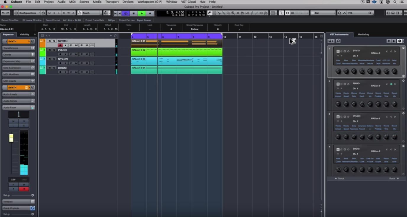 中字教程』Cubase Pro 速攻小贴士：在底部区域使用控制栏，和弦轨 