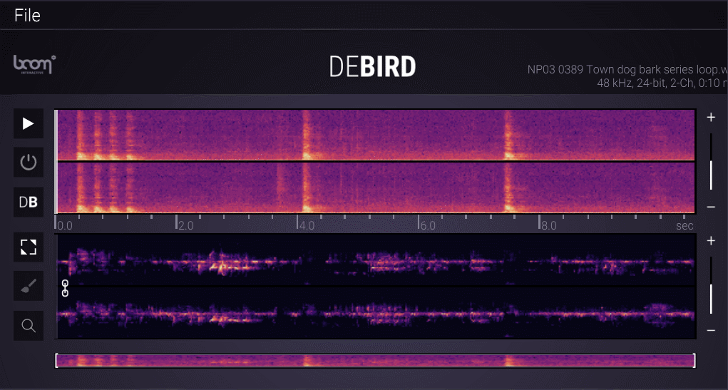 终极除鸟器? 专门消除鸟叫频谱的软件 debird 发布