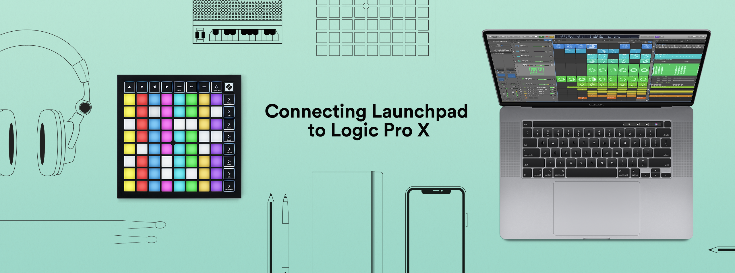 毫无悬念：Novation 的Launchpad 家族可以原生控制Logic Pro X 10.5 的