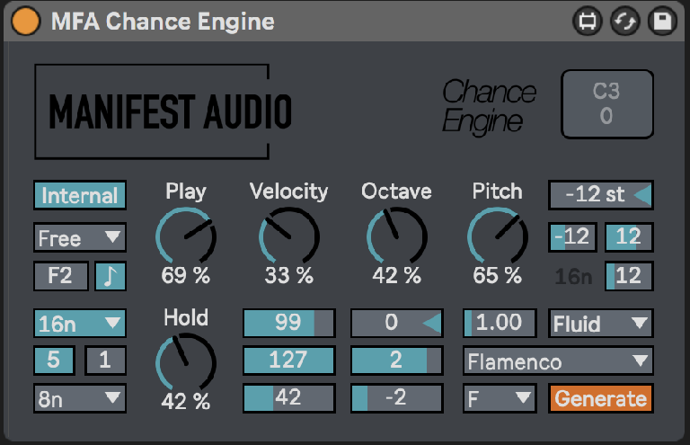 Chance Engine：在 Live 中让音符随机起来